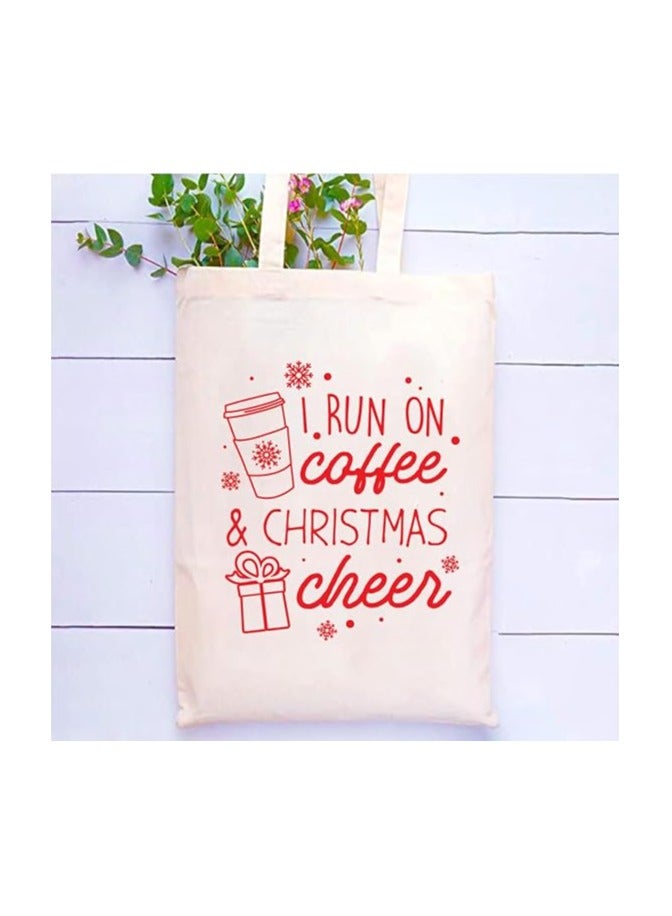 PRINTSHOP4ME Christmas Canvas Cotton Tote Bag-Perfect For Travel And Holiday Needs-Gifts - Image 2
