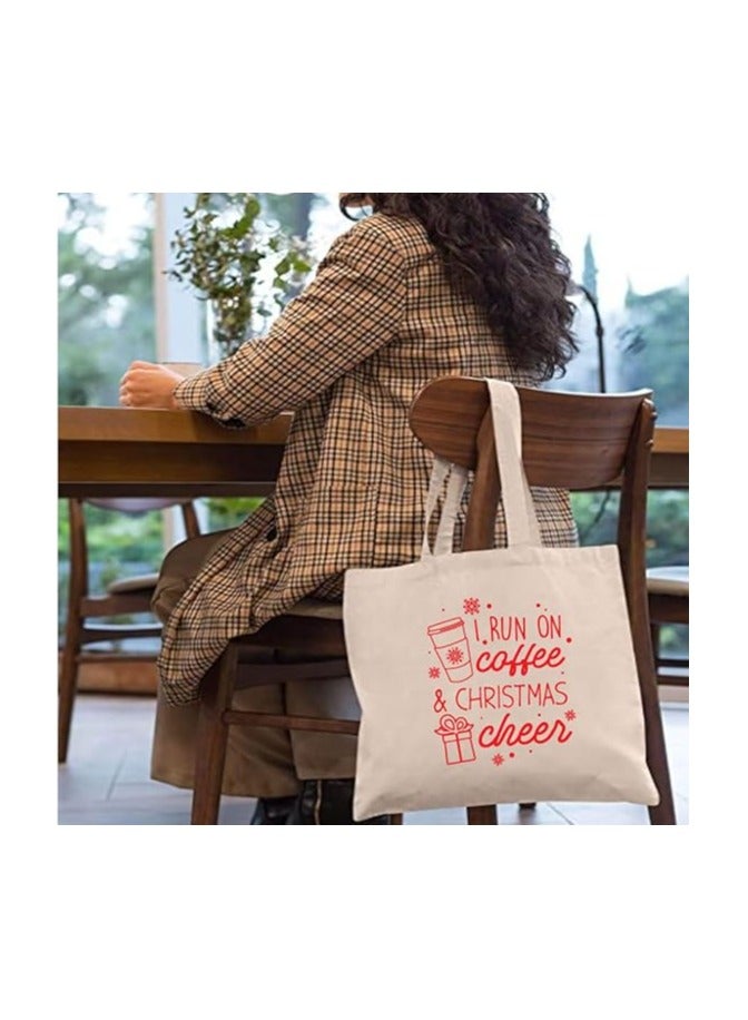PRINTSHOP4ME Christmas Canvas Cotton Tote Bag-Perfect For Travel And Holiday Needs-Gifts - Image 3