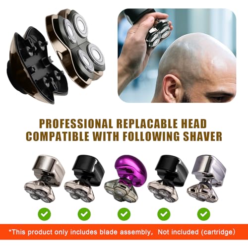 COSYONALL Shaver PRO 4 Head Replacement Blade Compatible with Skull Pitbull,Butterfly kiss pro & Palm Shavers,Electric Shaver & Head Shaver Blade for Bald Head Shavers for Men/Women (1 Pcs) - Image 4