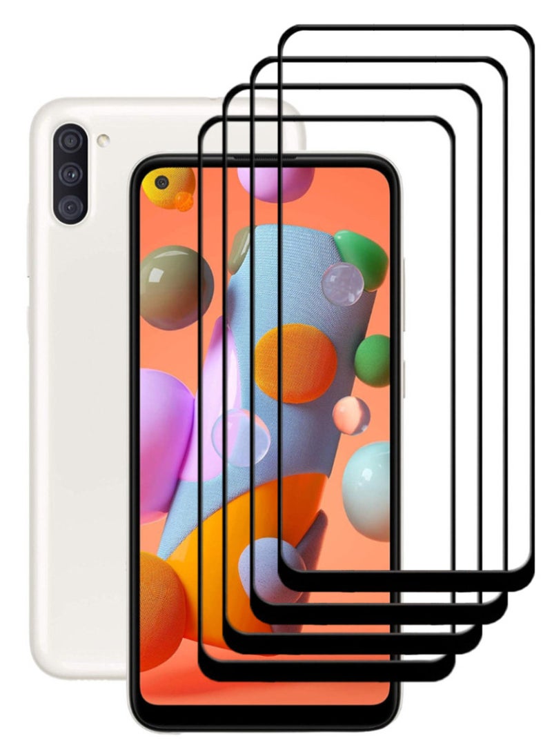 ACLIX 4 Pieces Antistatic ESD Dustproof Premium Quality High Definition Tempered Glass Screen Protector Designed For Samsung Galaxy A11 - Image 1