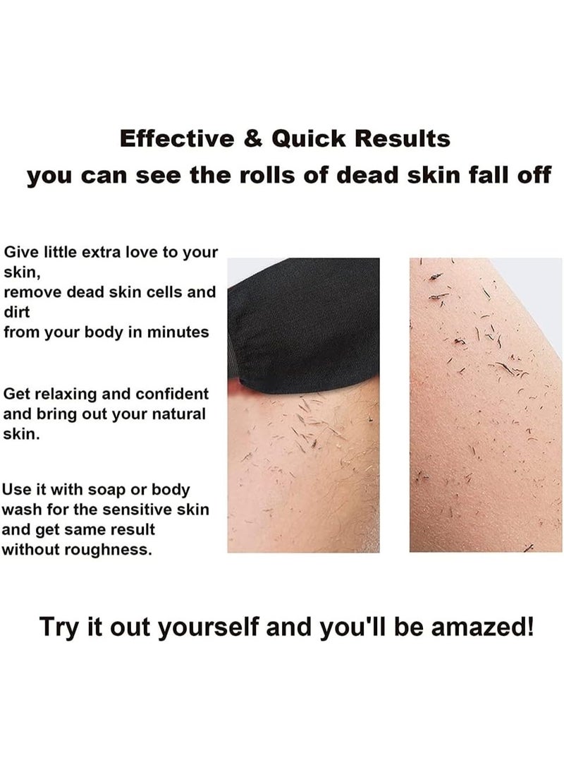 قفاز تقشير فوري - ليفة تزيل الأوساخ وخلايا الجلد الميتة بفعالية - قفاز تقشير لكامل الجسم - مثالي لتنظيف المسام وتنعيم المناطق الخشنة (المرفقين والركبتين) - ليفة استحمام احترافية آمنة للبشرة الحساسة لنتائج تدوم طويلاً - قطعتان بلون عشوائي - Image 4
