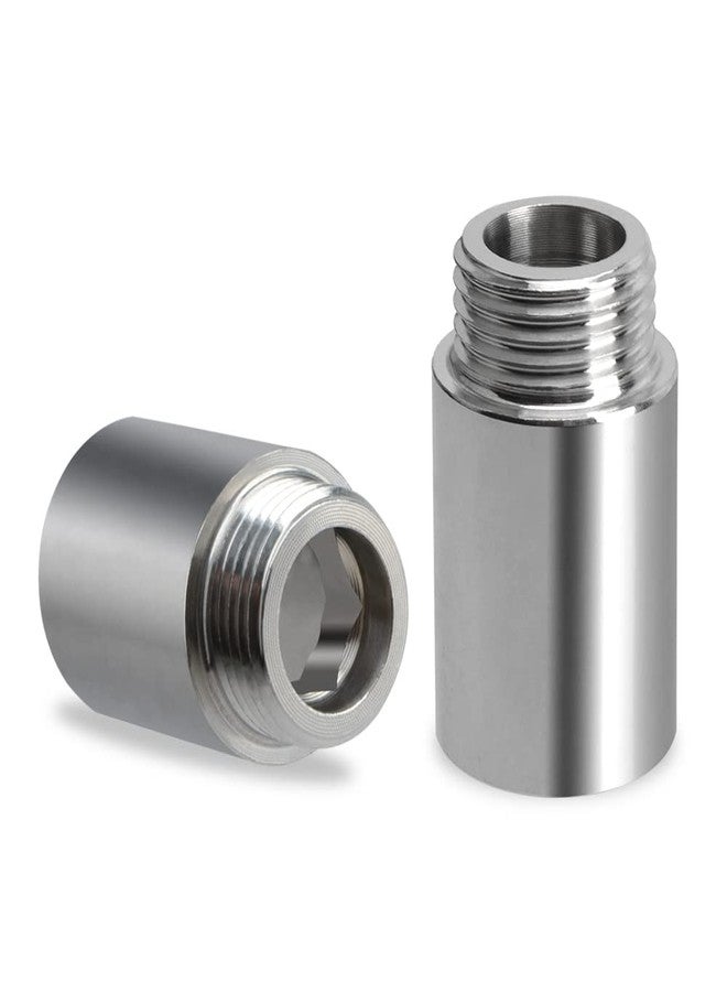 YXQ Shower Head Extension Arm,30mm Length 304 Stainless Steel G1/2 Male to G1/2 Female Thread Cast Pipe Fitting Coupler 2-Piece - Image 1