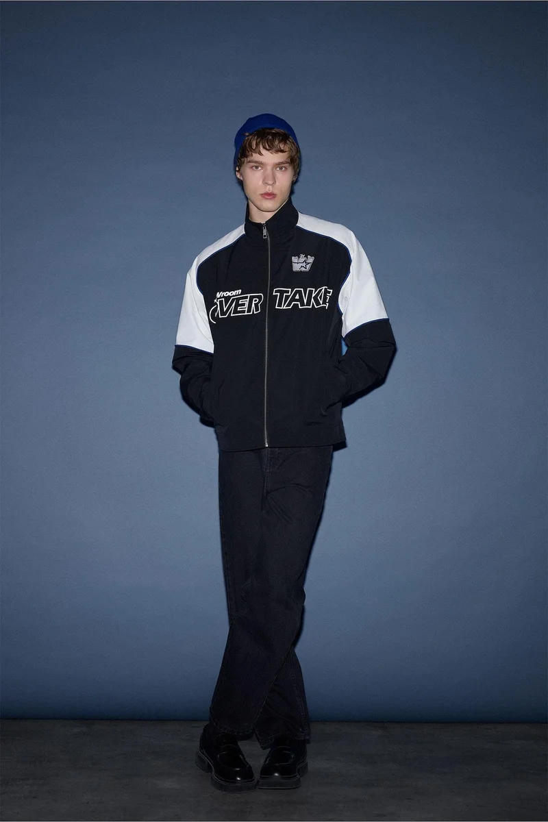 Defacto Oversize Fit Stand Collar Waterproof Jacket