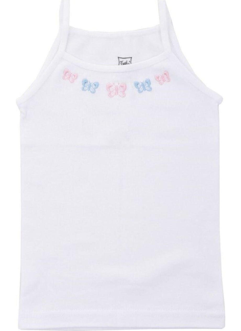 Tutku Passion 0165 Girl Rope Strap Embroidered Undershirt 12 Pieces  - Image 2