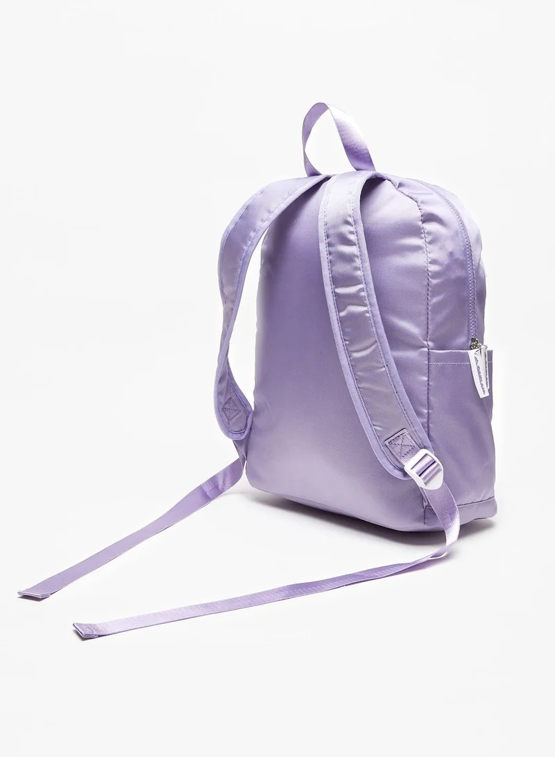 Oaklan by Shoexpress Girls Logo Print Backpack with Adjustable Shoulder Straps