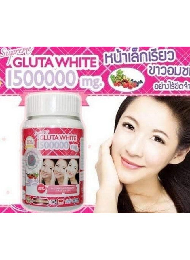 SUPREME 1 Bottle X 30 Softgels Supreme Gluta White 1500000mg. Super Whitening Glutathione Anti - Aging. (Supreme Whitening Skin Boost up Collagen Remove Dark Spot and Scar Tighten Pore Healthy Skin and Hair) - Image 2