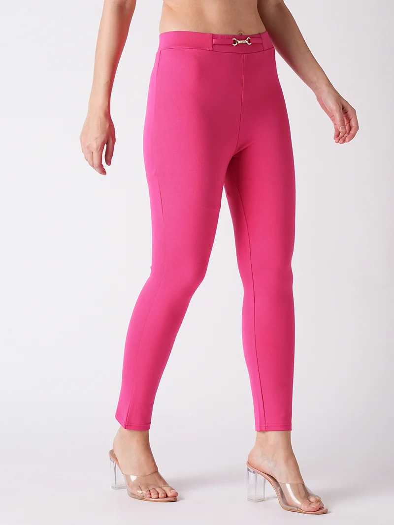 globus Globus Women Pink Skinny Fit Treggings