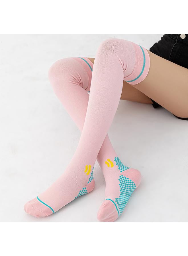 Bluejw Professional Sports Marathon Pressure Over-the-Knee Stocking Long Tube Fitness Yoga Rope Skipping Running Non-slip Compression Socks  - Image 5