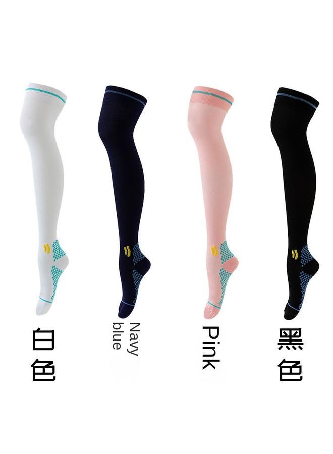 Bluejw Professional Sports Marathon Pressure Over-the-Knee Stocking Long Tube Fitness Yoga Rope Skipping Running Non-slip Compression Socks  - Image 4