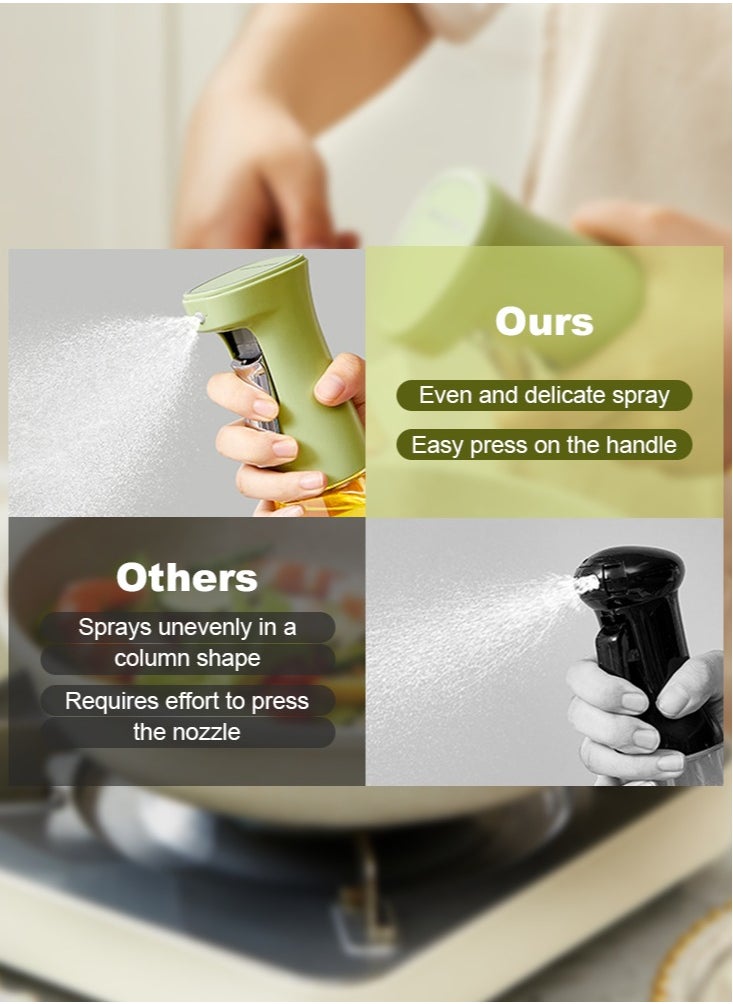 Perfii 240ml Glass Olive Oil Sprayer Bottle, Ideal for Air Fryer, Baking, Grilling, Frying, and Salad Creations, Kitchen Essential Versatile Cooking Companion  - Image 5