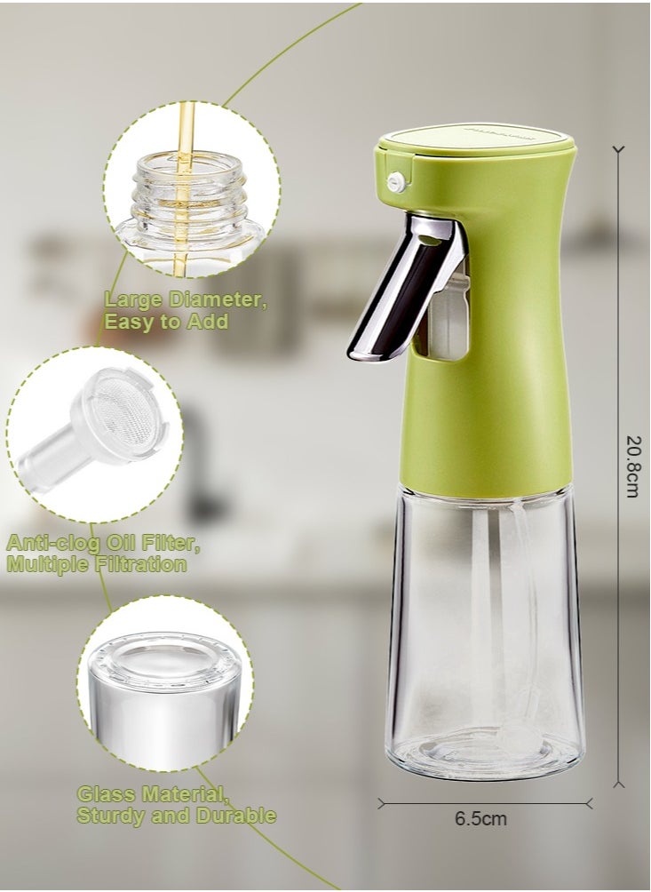 Perfii 240ml Glass Olive Oil Sprayer Bottle, Ideal for Air Fryer, Baking, Grilling, Frying, and Salad Creations, Kitchen Essential Versatile Cooking Companion  - Image 4