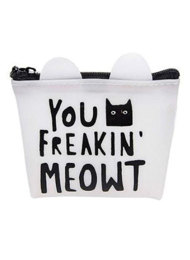 NIBEMINENT Animal Printed Pouch Wallet White/Black