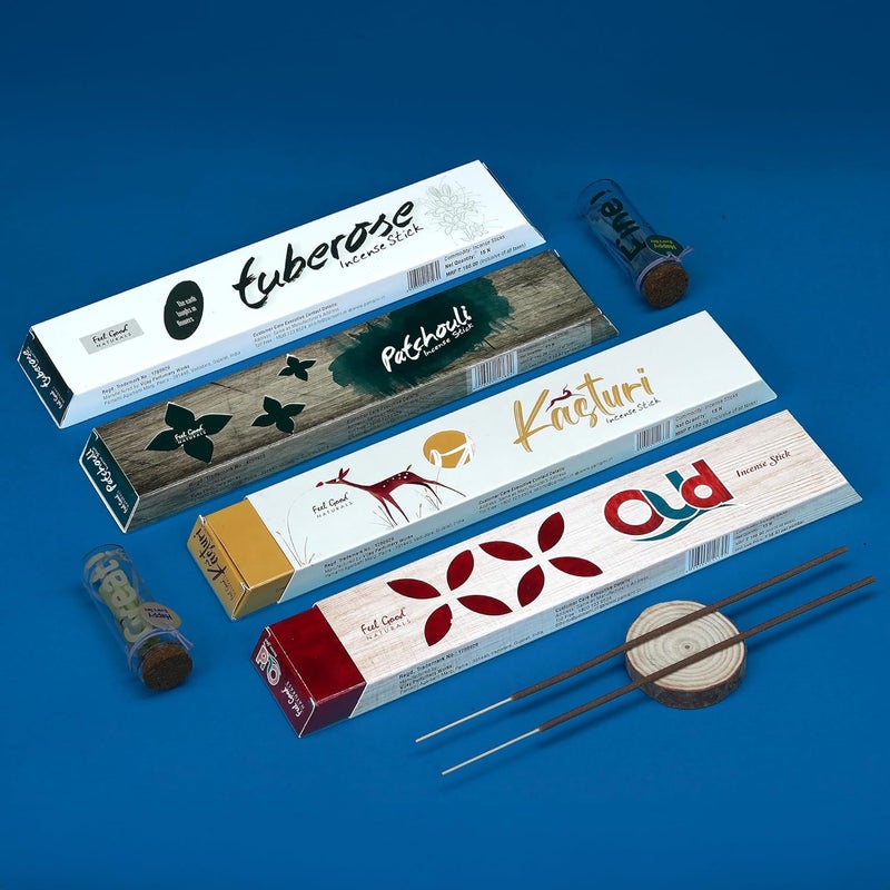 Parnami Naturals Agarbatti Combo 4 by Parnami Agarbatti Brings Together an Exquisite Selection of fragrancesKasturi Tuberose Oud and Patchouli - Image 2