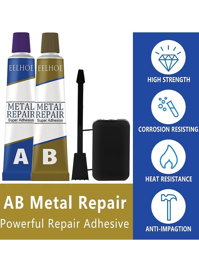 Metal Repair Super Adhesion Glue, A And B Repairing Glue, Industrial Metal Repair Paste, Heat Resistance, Powerful Metal Mending Agent For Casting Steel, Sand Holes - Image 3