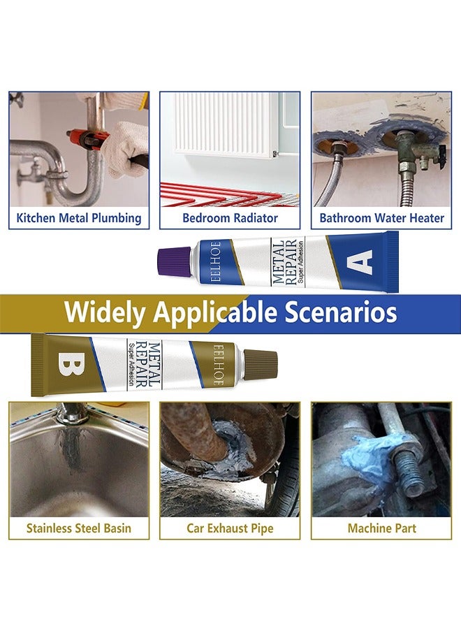Metal Repair Super Adhesion Glue, A And B Repairing Glue, Industrial Metal Repair Paste, Heat Resistance, Powerful Metal Mending Agent For Casting Steel, Sand Holes - Image 5