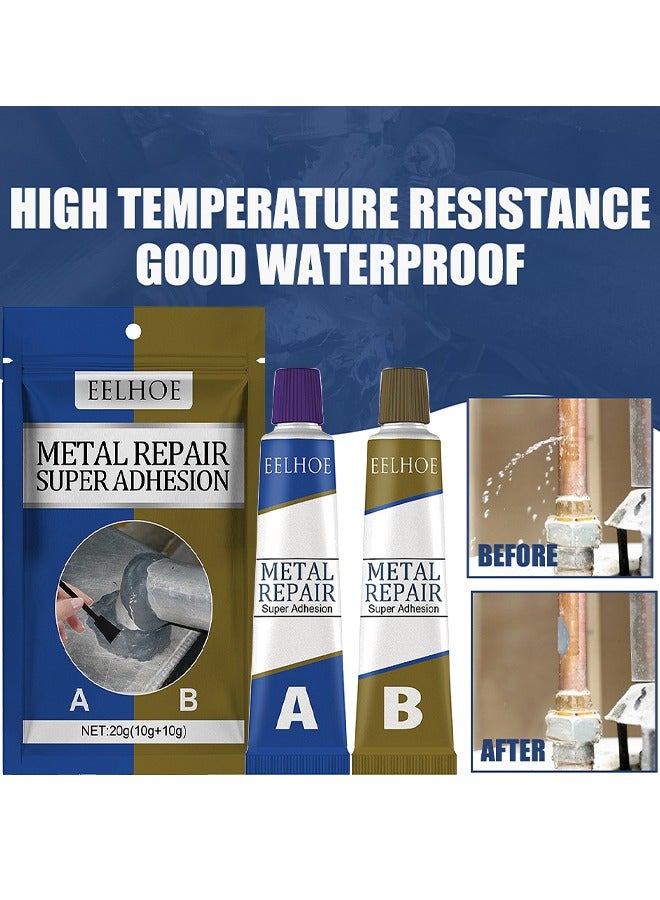 Metal Repair Super Adhesion Glue, A And B Repairing Glue, Industrial Metal Repair Paste, Heat Resistance, Powerful Metal Mending Agent For Casting Steel, Sand Holes - Image 4