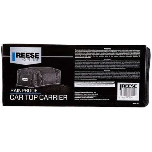 Reese Explore 1041100 Rainproof Car Top Carrier (15 Cubic Feet),Black - Image 5