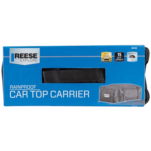 Reese Explore 1041100 Rainproof Car Top Carrier (15 Cubic Feet),Black - Image 4