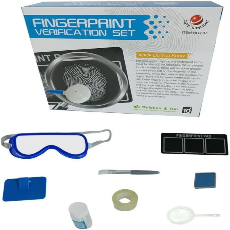 ZAMZIN Fingerprint Kit for Kids, Science Kits for Kids, Educational Toys, STEM Learning, Hands-On Activity, Fingerprint Verification Set, Detective Play, Learning Gift - Image 5
