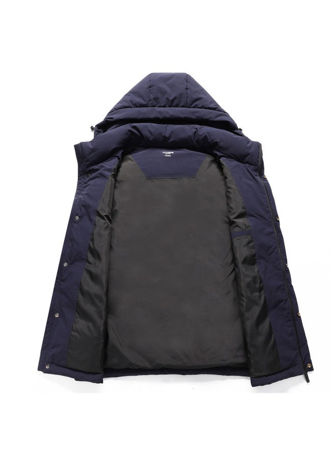 YaYa Winter Fashion Hooded Detachable Thickened Warm Men's Vest Down Vest Men - Image 3