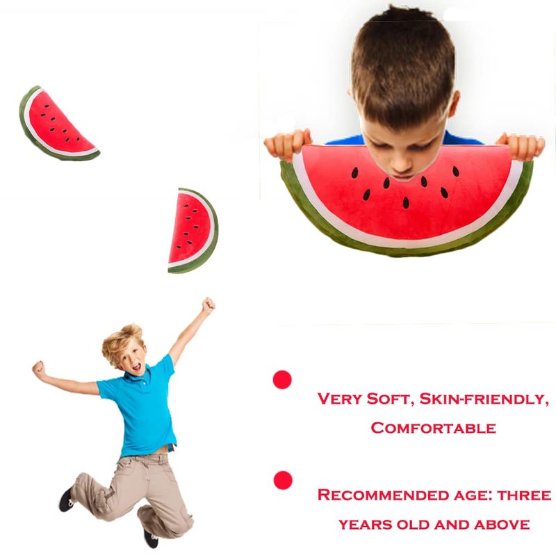 CHELEI2019 11.8"" Watermelon Plush Pillow Hugging Stuffed Fruit Plush Toy Gifts for Kids - Image 3