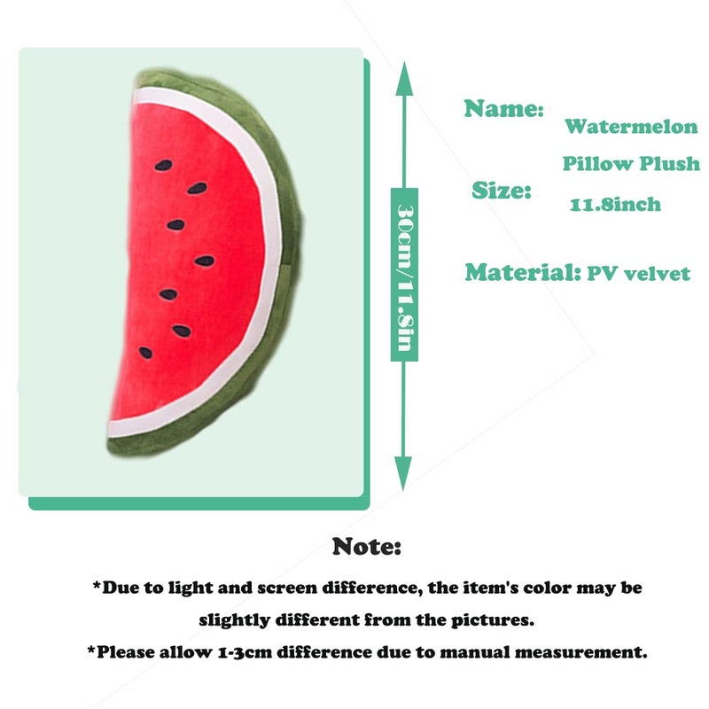 CHELEI2019 11.8"" Watermelon Plush Pillow Hugging Stuffed Fruit Plush Toy Gifts for Kids - Image 5