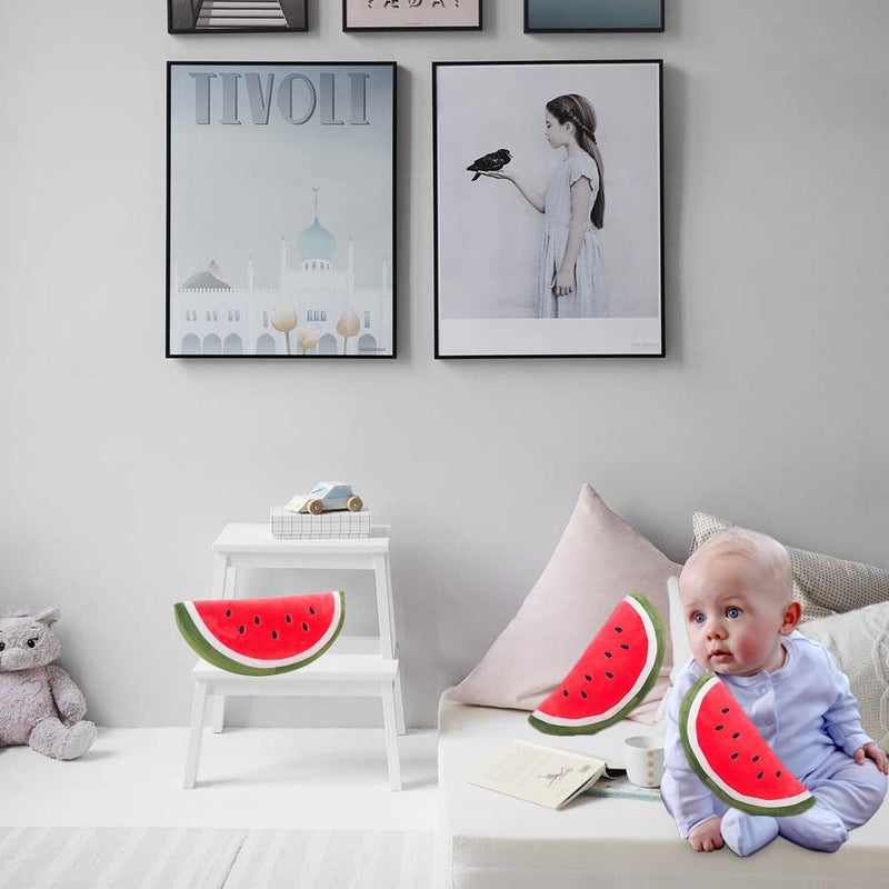CHELEI2019 11.8"" Watermelon Plush Pillow Hugging Stuffed Fruit Plush Toy Gifts for Kids - Image 2