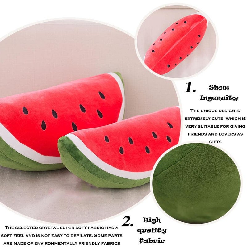 CHELEI2019 11.8"" Watermelon Plush Pillow Hugging Stuffed Fruit Plush Toy Gifts for Kids - Image 4