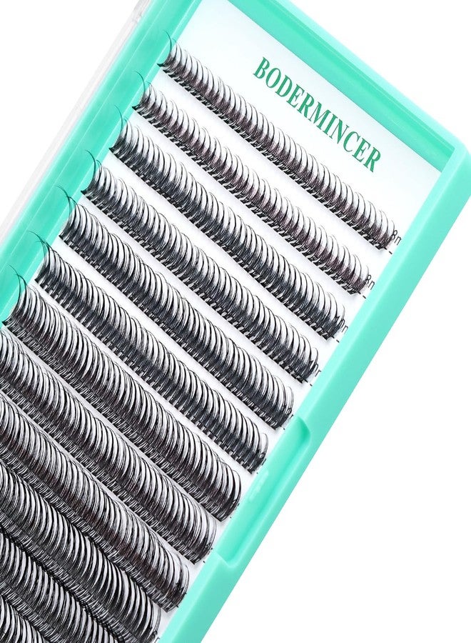 BODERMINCER 8-16mm to Choose Fish Tail Design 120pcs Thickness 0.1mm C Curl 12 Root Women Lady Individual Black False Eyelash Cluster Eye Lashes Extension Tools (8-10-12-14-16mm MIX) - Image 2