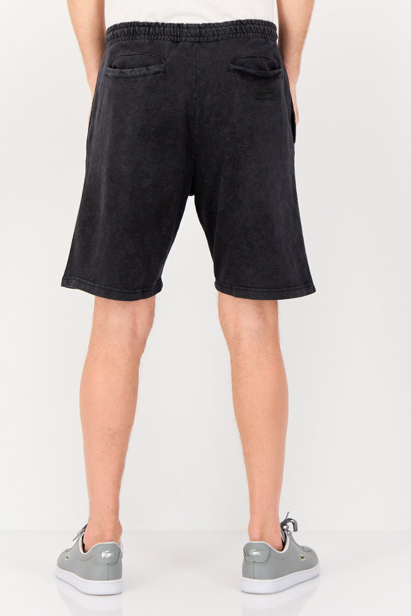 Blank Essentials Men Brand Logo Basic Shorts, Grey - Image 3
