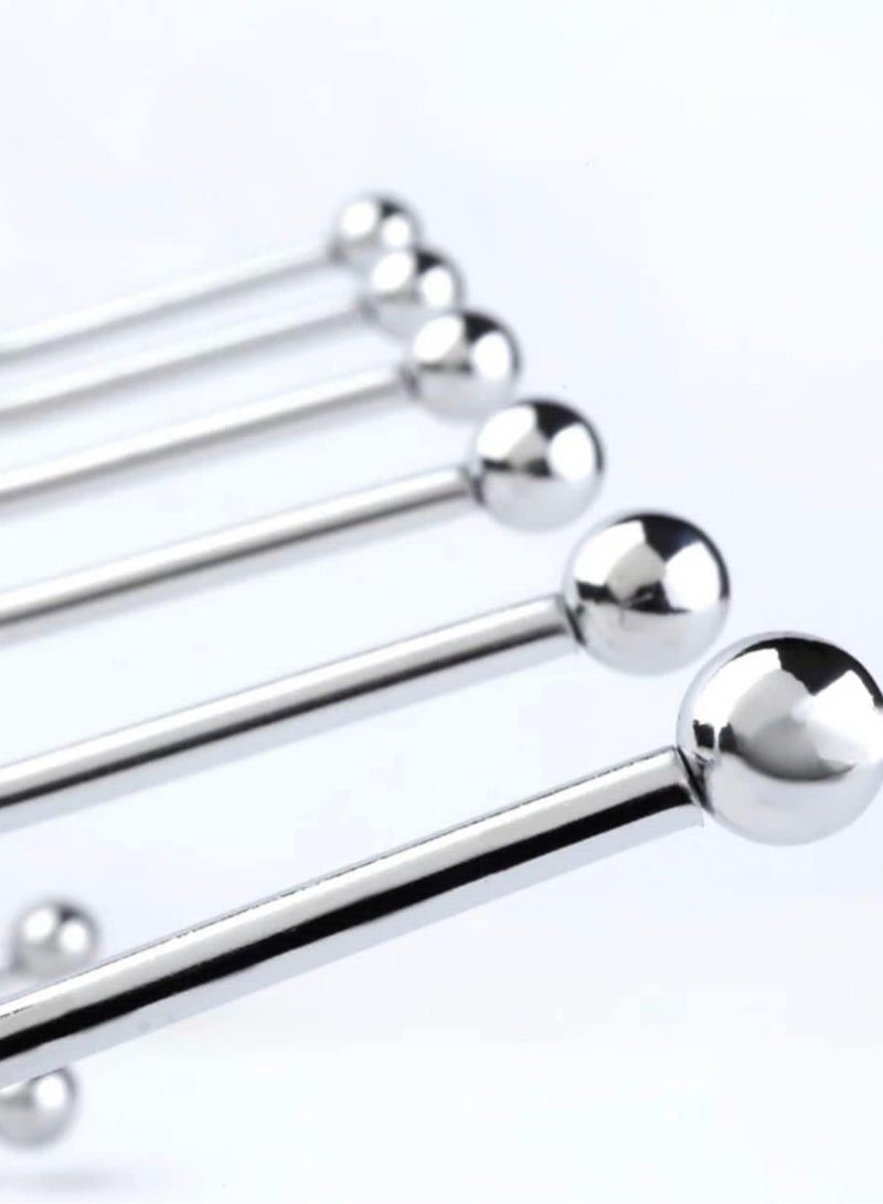 ANR Over The Door Hook Having 6 Hooks Heavy Duty Organizer Hanger Stainless Steel Towel Rack for Bedrooms Clothes Towels Purses Jackets and Bags Silver  - Image 3