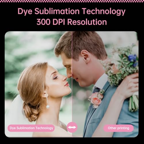 HPRT CP2100 Portable Photo Printer for iPhone & Android, 2 * 3 Instant Color Mini Printer, Bluetooth 5.0, Type-C Charging, Dye-Sublimation Tech, Initial 10 Sheets Included - Image 3