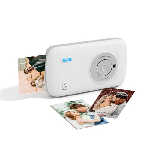 HPRT CP2100 Portable Photo Printer for iPhone & Android, 2 * 3 Instant Color Mini Printer, Bluetooth 5.0, Type-C Charging, Dye-Sublimation Tech, Initial 10 Sheets Included - Image 1