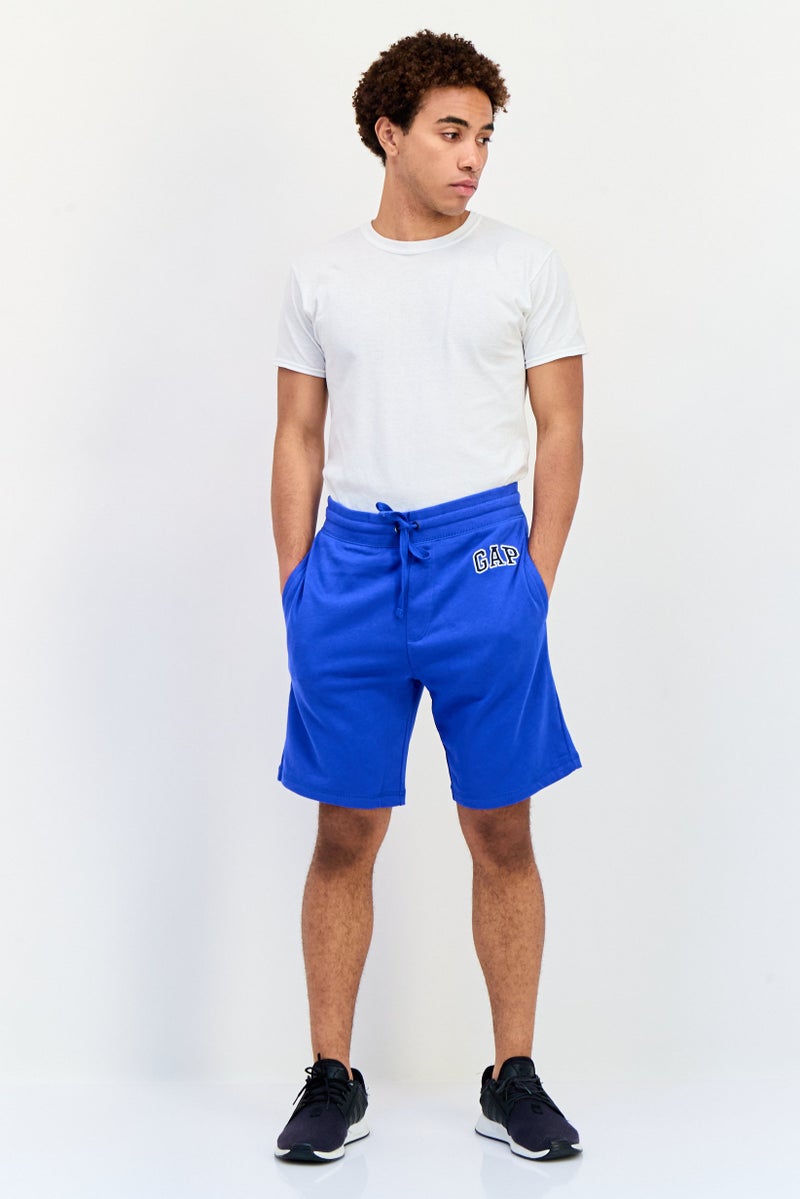 GAP Men Brand Logo Basic Shorts, Blue - Image 4