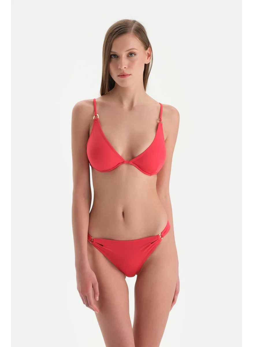 dagi Red Normal Waist Bikini Bottom