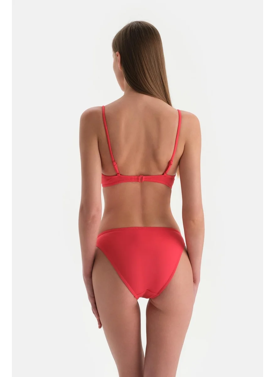 dagi Red Normal Waist Bikini Bottom