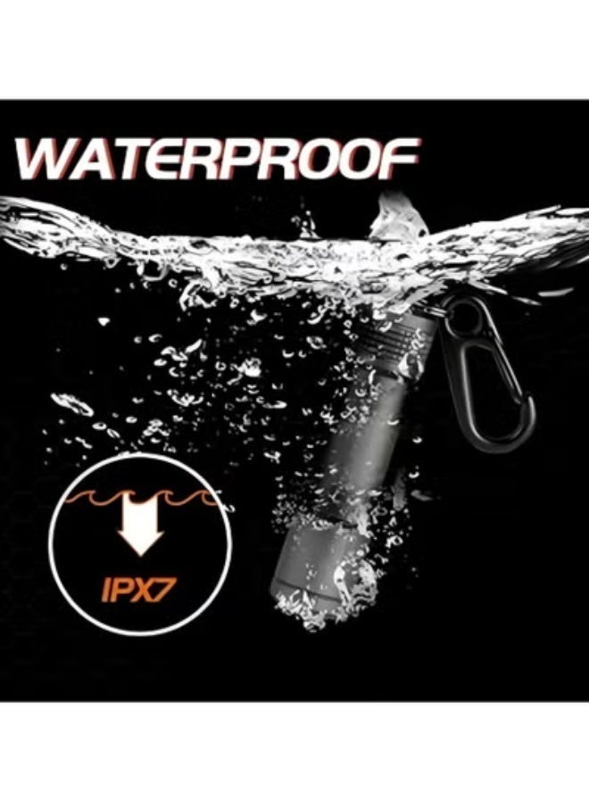 Mini LED Flashlight  N1 with Keychain, EDC Light, IPX7 Waterproof Build for Outdoor Camping etc. - Image 5