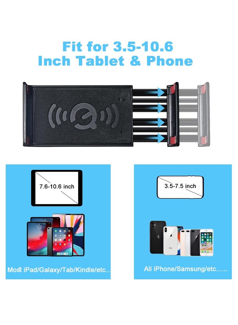 erorex Tablet Floor Stand Adjustable iPad Tripod Holder Metal Tablet Mount with 360° Rotatable Gooseneck & 50-160cm Adjustable Height for 3.5-10.6" iPad, iPhoneX, Samsung Tab, Kindle, Cellphone - Image 4