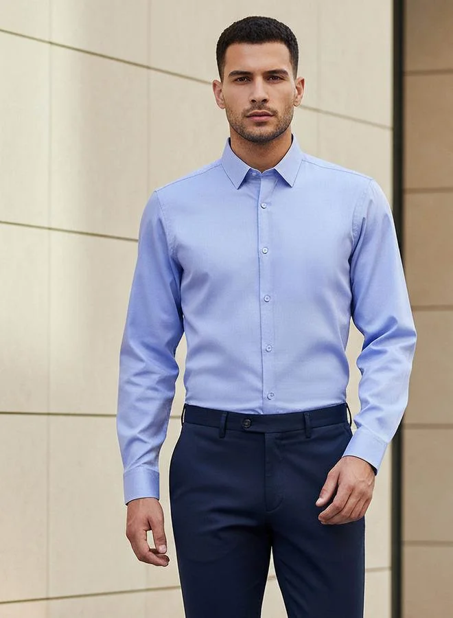 Splash FAV Men Regular Fit Textured Long Sleeve Shirt