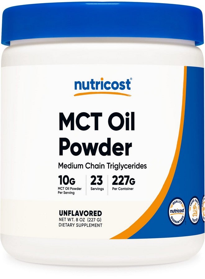 Nutricost Premium Mct Oil Powder .5Lbs Best For Keto Ketosis And Ketogenic Diets Zero Net Carbs Nongmo And Gluten Free - Image 1