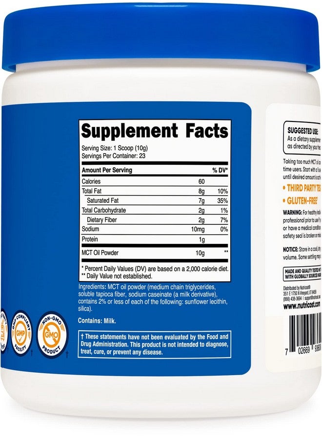 Nutricost Premium Mct Oil Powder .5Lbs Best For Keto Ketosis And Ketogenic Diets Zero Net Carbs Nongmo And Gluten Free - Image 4