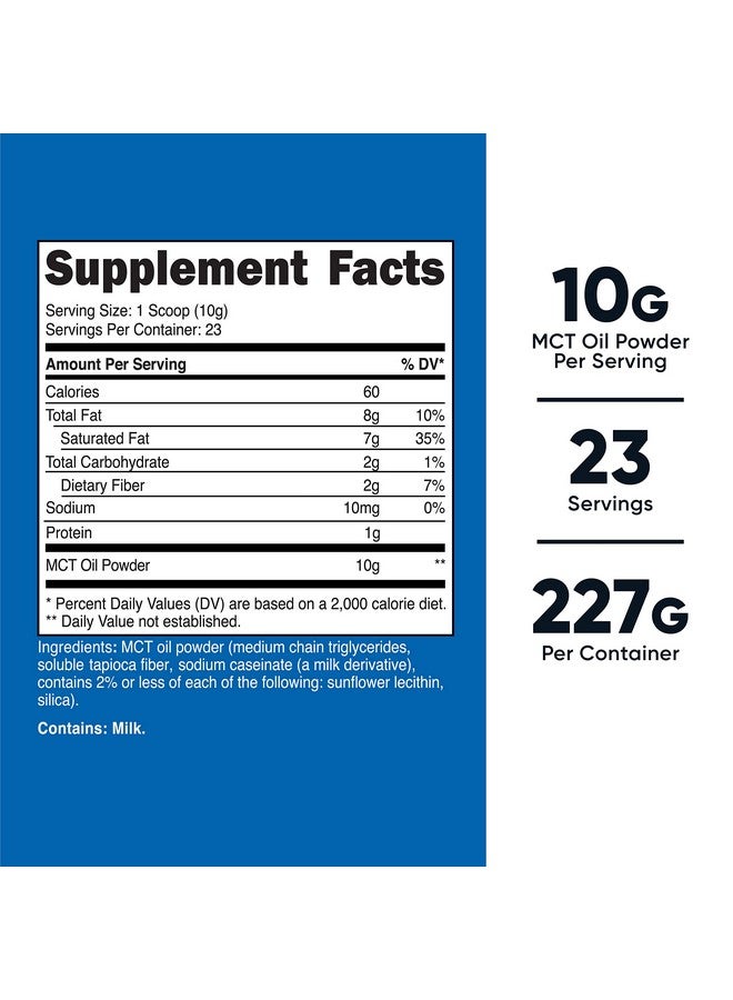 Nutricost Premium Mct Oil Powder .5Lbs Best For Keto Ketosis And Ketogenic Diets Zero Net Carbs Nongmo And Gluten Free - Image 2