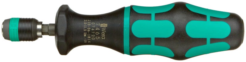 Wera 05074720001 Kraftform 7465 Hexagon Torque Screwdriver 1/4"" Head 2.5-11.5""/Lbs Pre-Set Adjustable Torque Range - Image 3