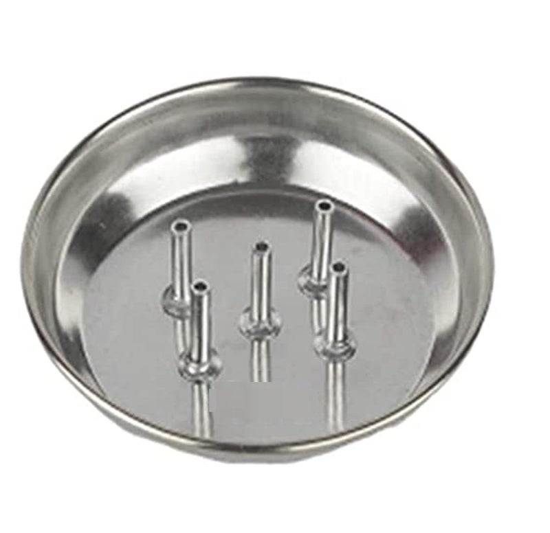 Dynore Stainless Steel Agarbatti Stand with Plate/Incense Stick Holder for Home Set of 1 - Image 1