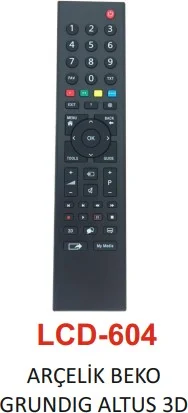 Lisinya Arcelik - Beko - Grundig - Altus 3D TV Remote - LCD 604