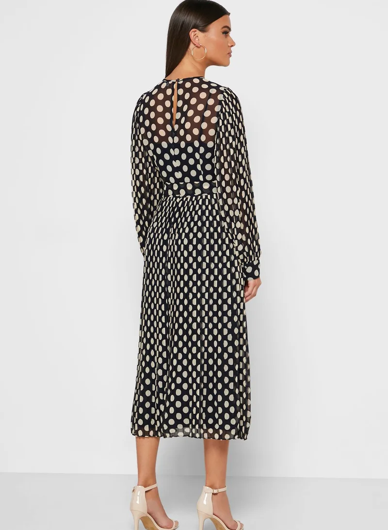 LK Bennett Dr Felix Polka Dot Print Dress