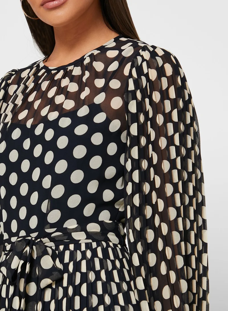 LK Bennett Dr Felix Polka Dot Print Dress