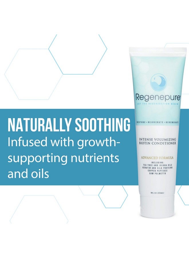 Regenepure Egenepure Intense Volumizing Biotin Conditioner Moisturizing Support For Healthy Hair And Scalp 8 Oz - Image 5