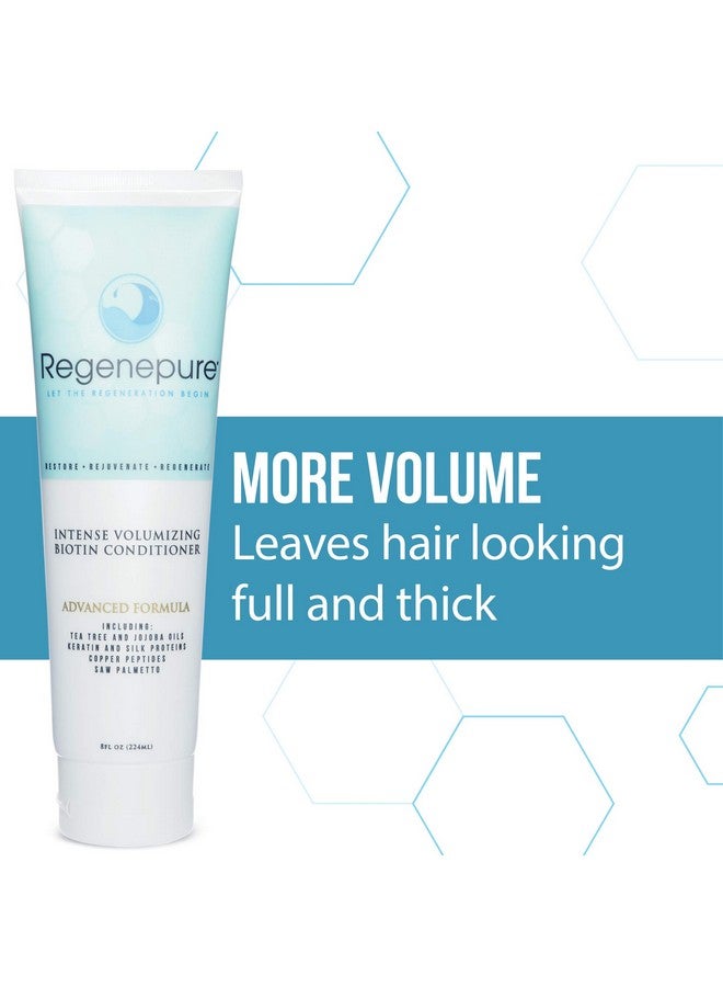 Regenepure Egenepure Intense Volumizing Biotin Conditioner Moisturizing Support For Healthy Hair And Scalp 8 Oz - Image 4