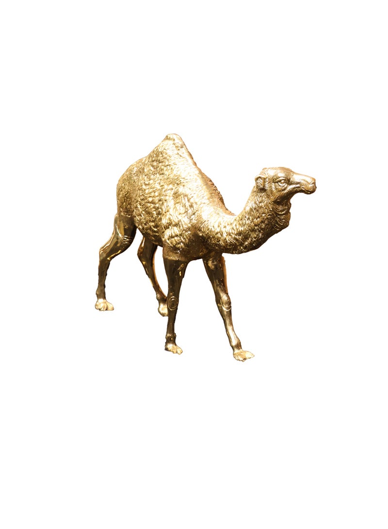 This handcrafted solid brass camel sculpture - Image 2